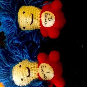 Amigurumi thing1 and thing 2